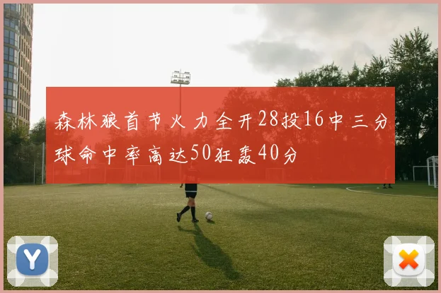 森林狼首节火力全开28投16中三分球命中率高达50狂轰40分